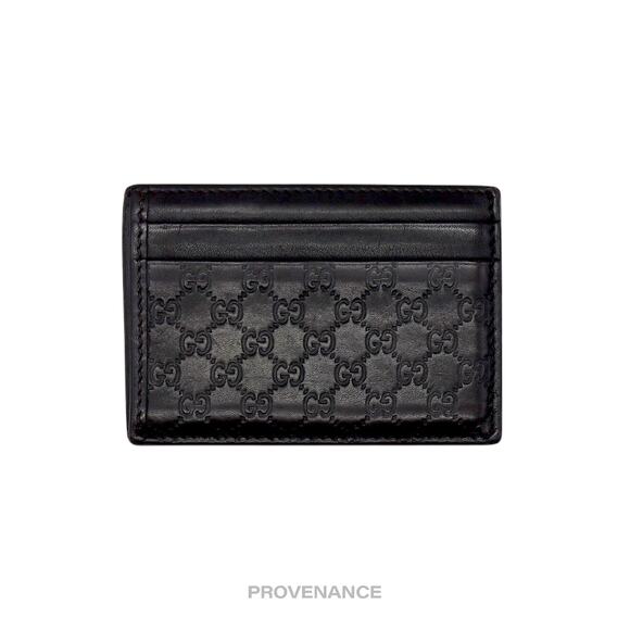 🔴 Gucci Card Holder Wallet - Dark Chocolate MicroGuccissima - Picture 1 of 6